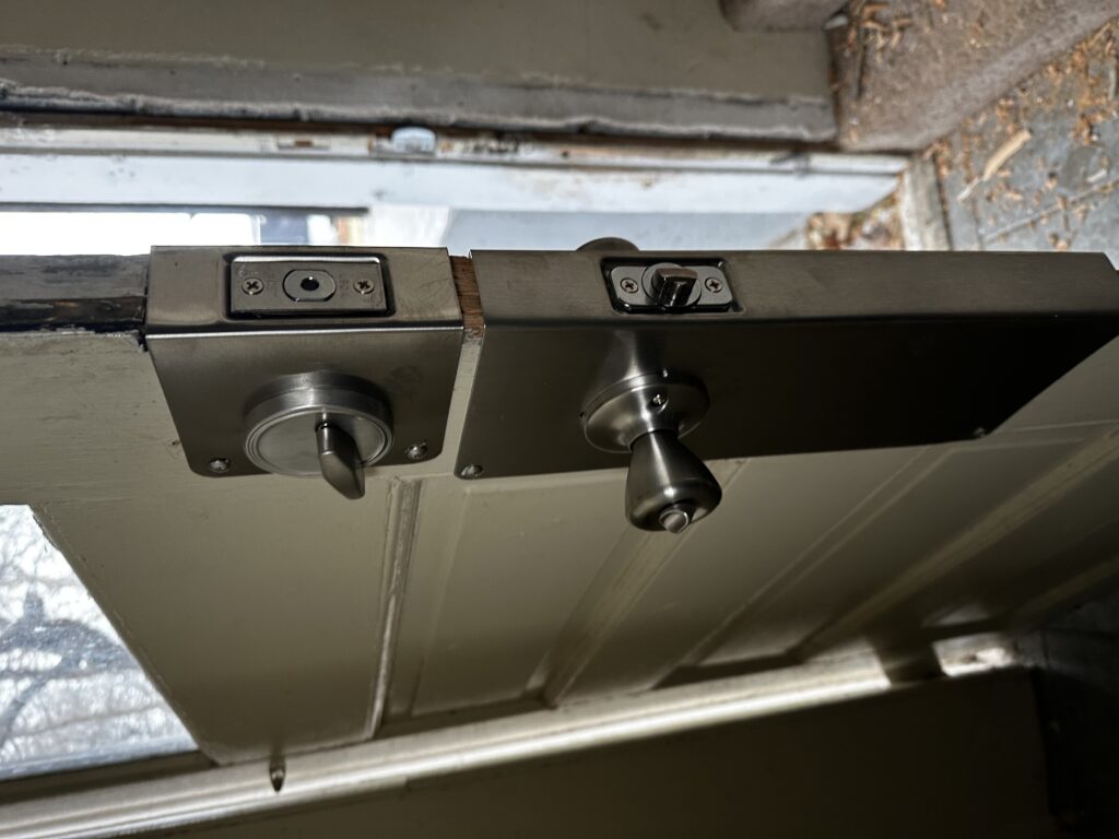 Adding stronger security to an exterior door?