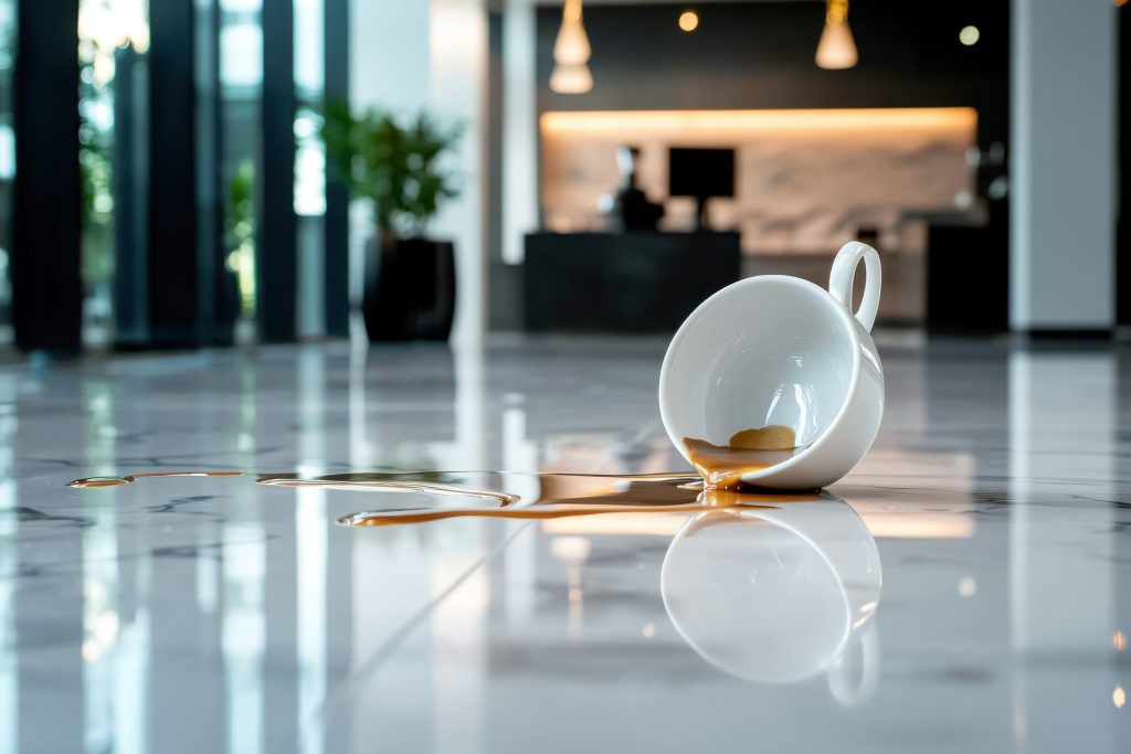 Ready to claim after a wet floor?