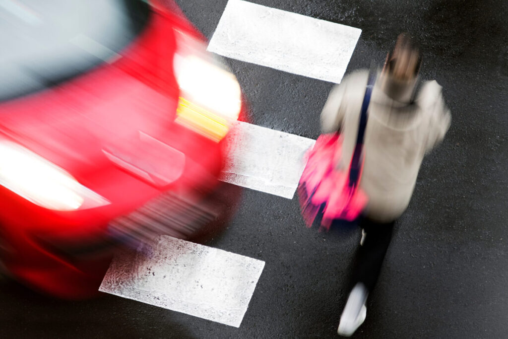 Pedestrians have little protection in crashes.