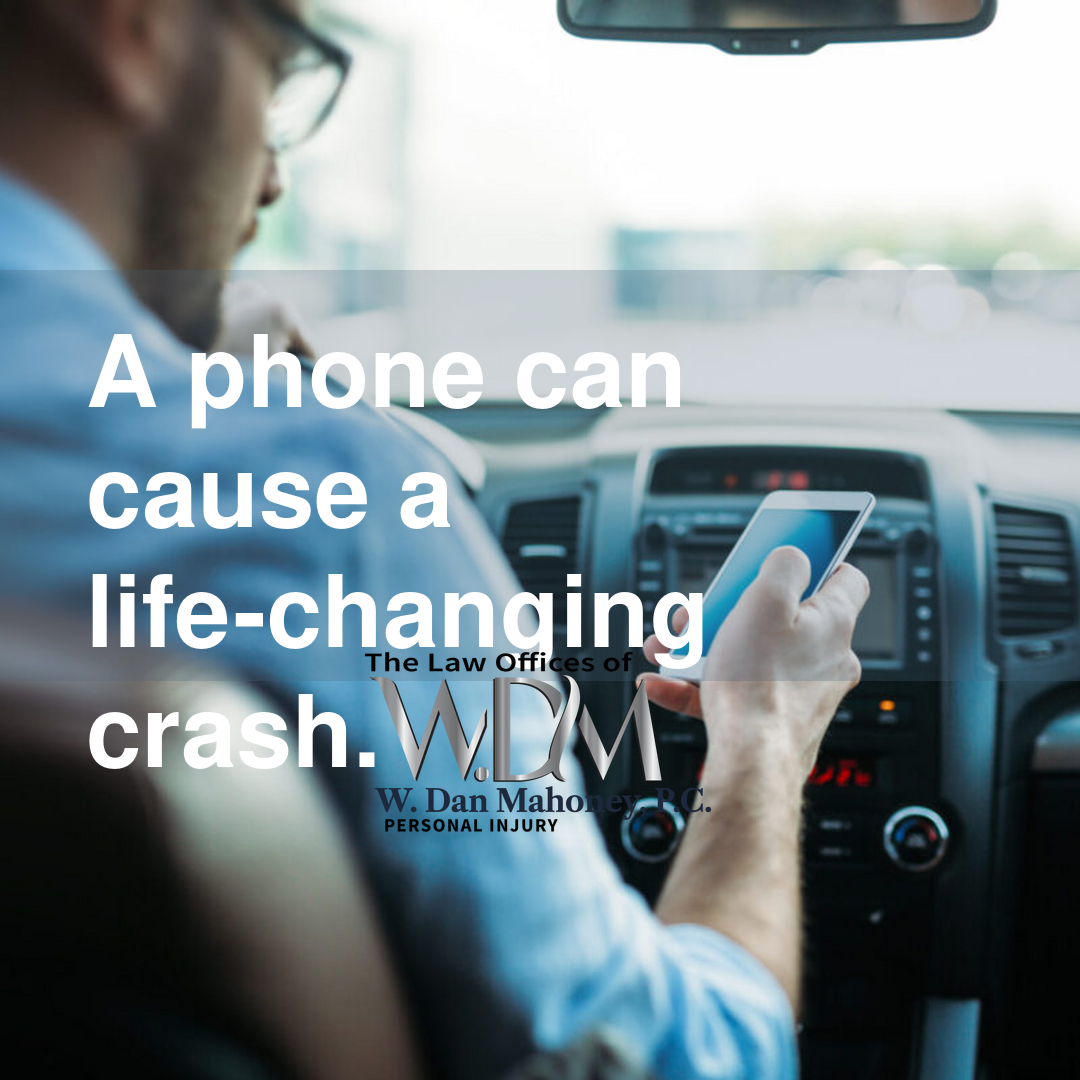 A phone can cause a life-changing crash.