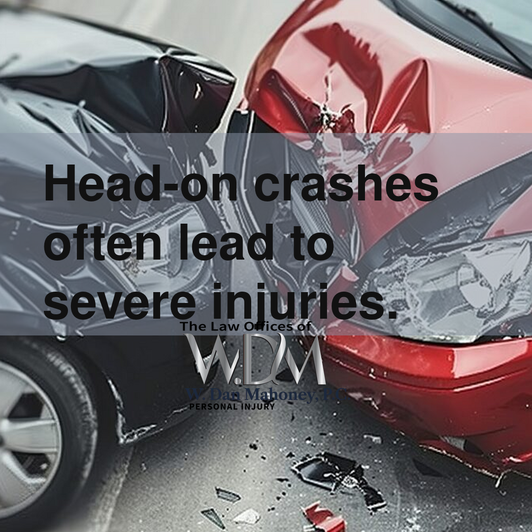 Head-on crashes often lead to severe injuries.