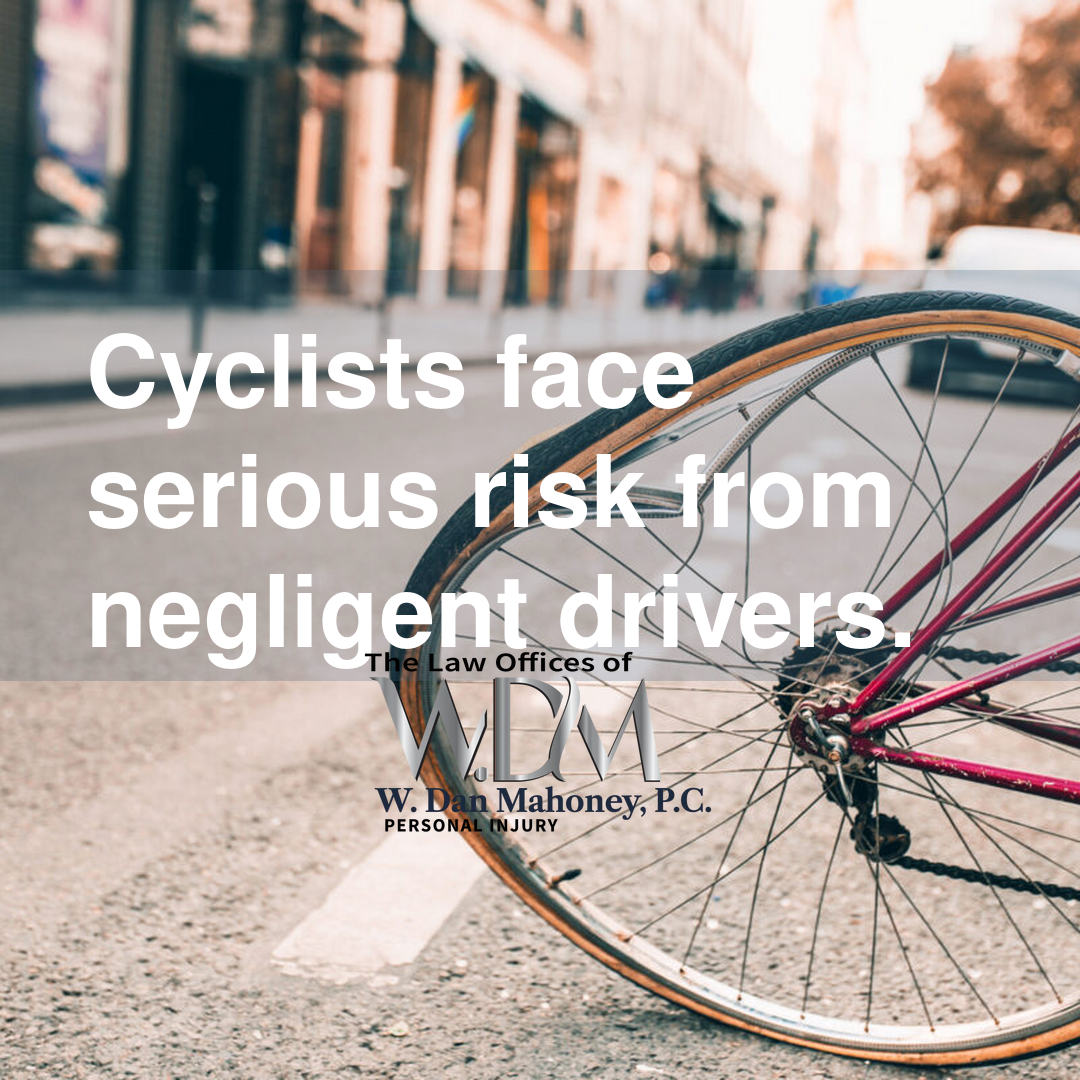 Cyclists face serious risk from negligent drivers.