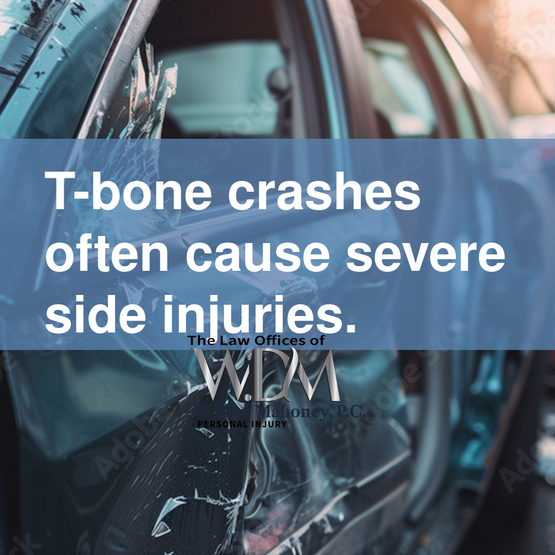T-bone crashes often cause severe side injuries.