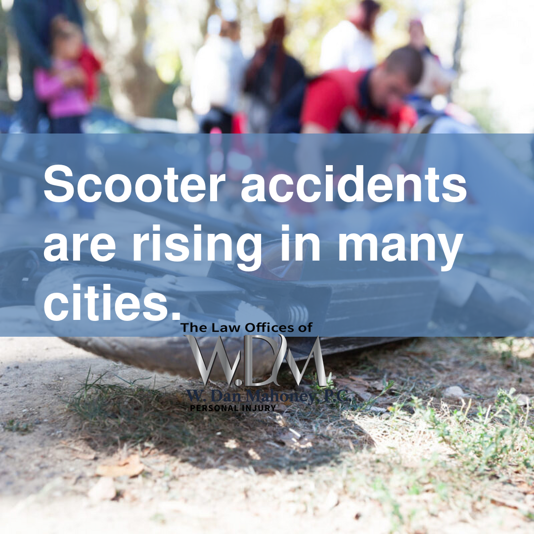 Scooter accidents are rising in many cities.
