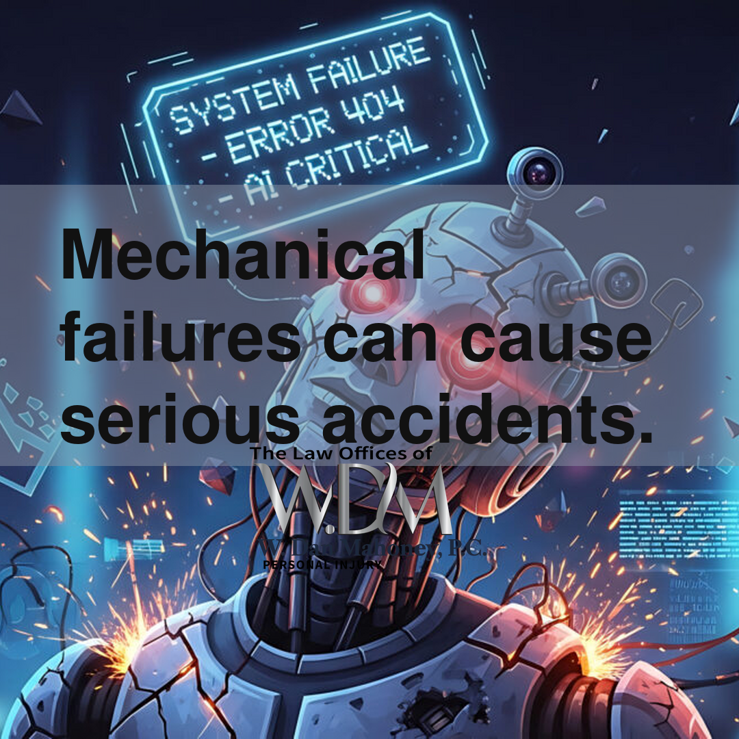 Mechanical failures can cause serious accidents.