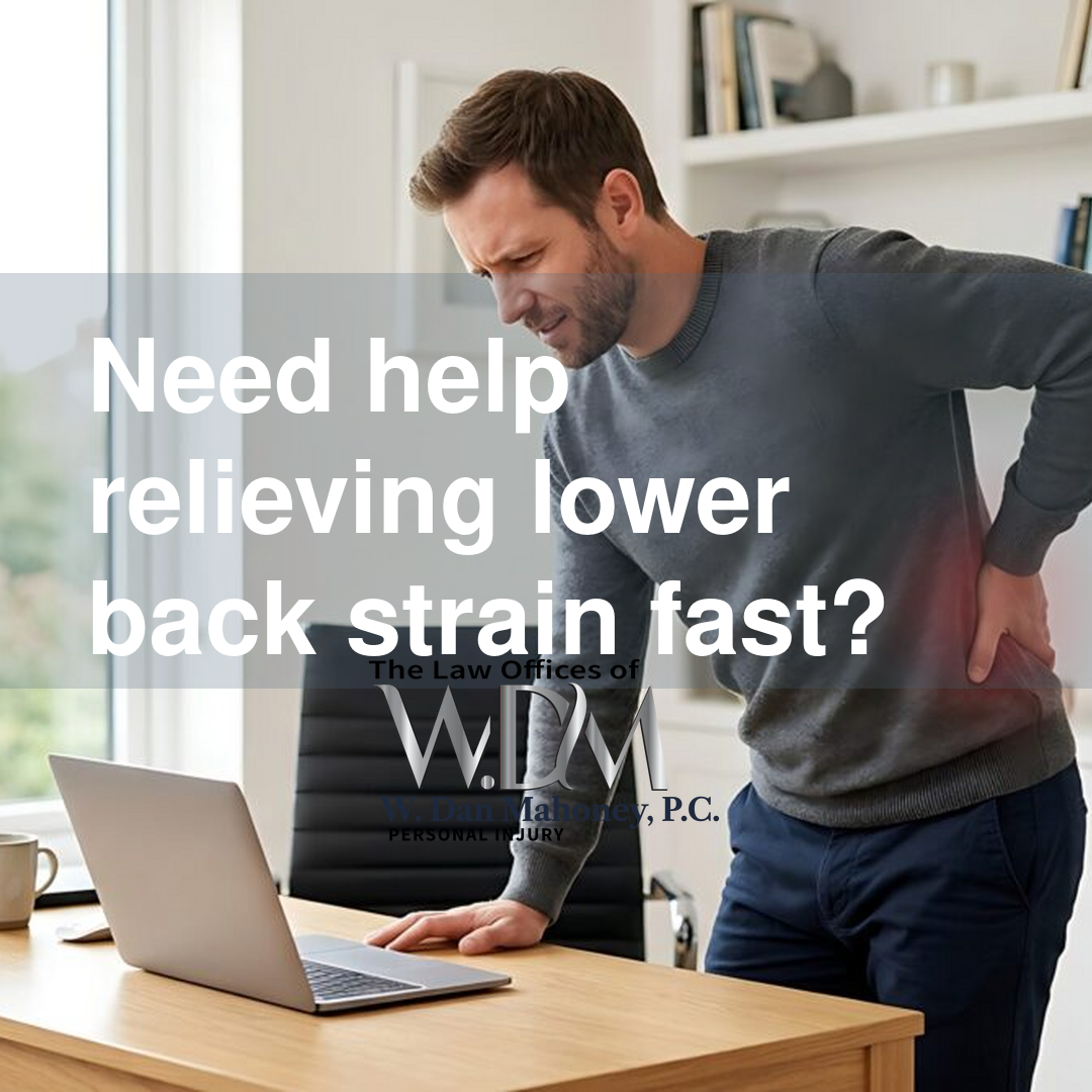 Need help relieving lower back strain fast?