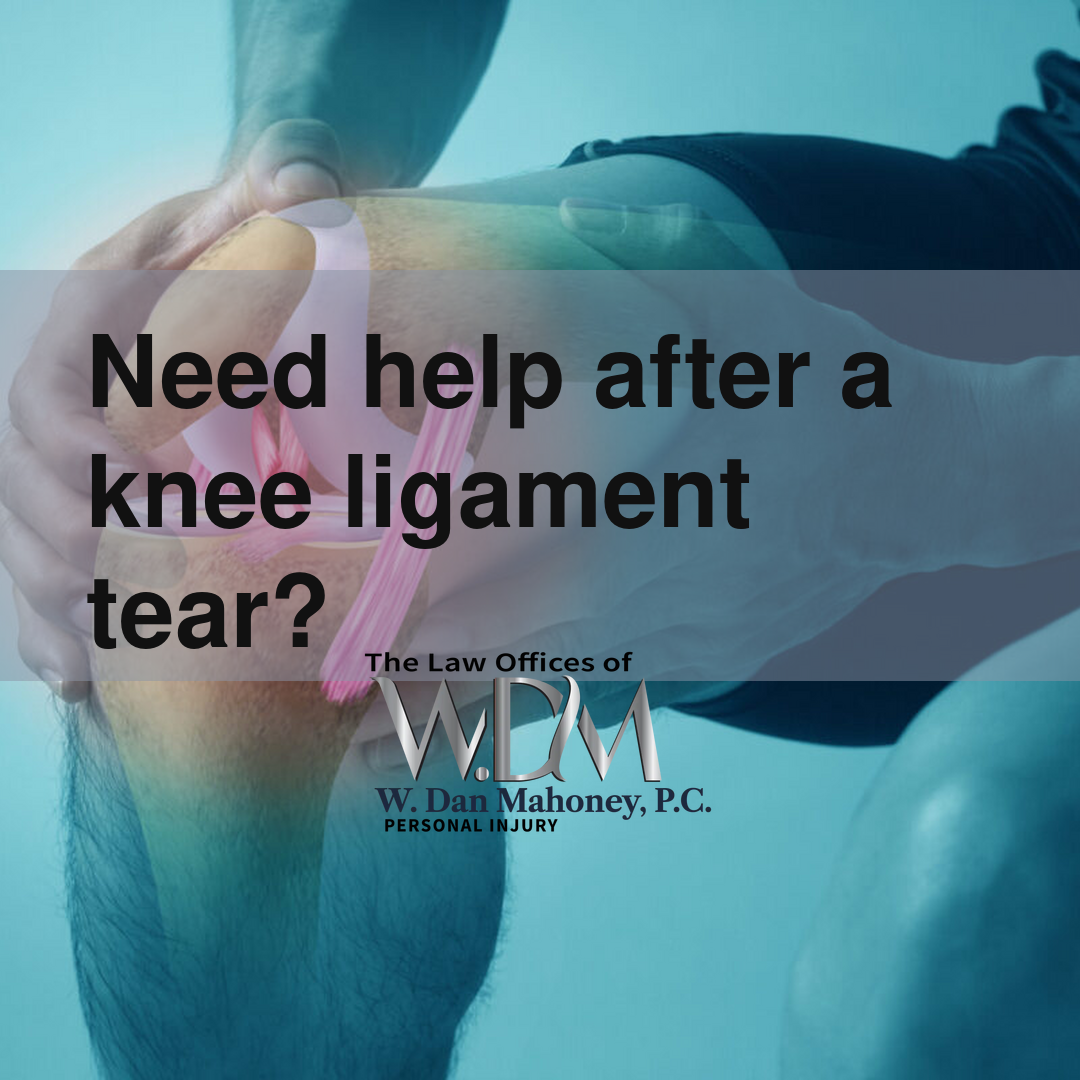 Need help after a knee ligament tear?