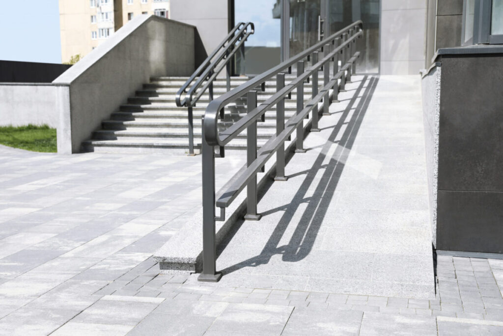 Fix missing ramp guardrails before someone gets hurt?