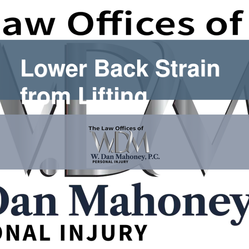 Lower Back Strain from Lifting: What You Need to Know